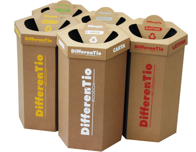 OTTAGONO PER RACCOLTA DIFFERENZIATA